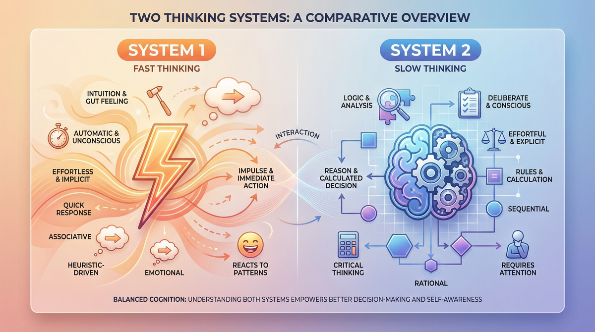 Daniel Kahneman 與雙系統理論：快思與慢想的認知機制